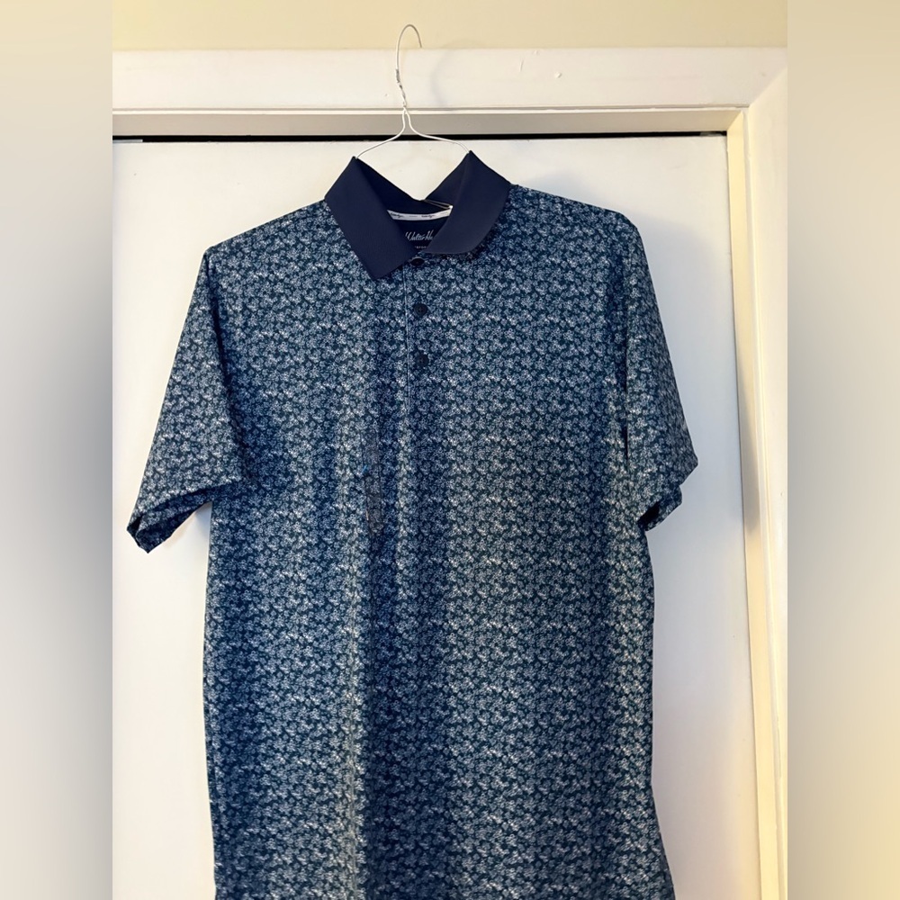NWT- Walter Hagen Golf-Tennis 
Breathable, classic button-down polo, navy blue